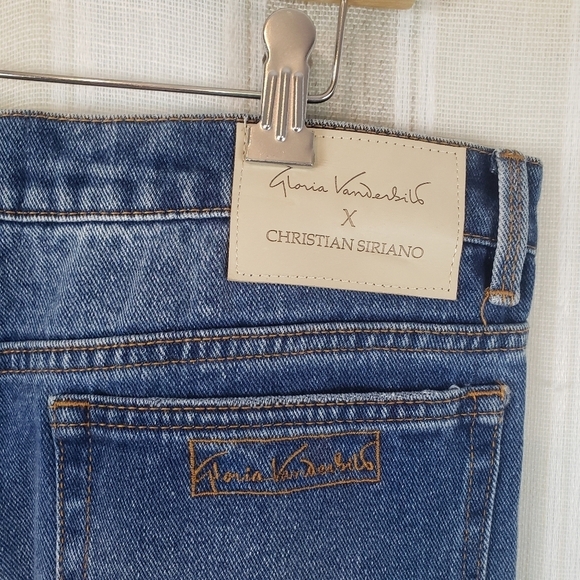 Gloria Vanderbilt x Christian Siriano Miles Straight Jeans Blue Size 32/14 - Picture 7 of 12